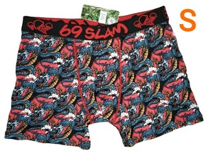 69slam ロックスラム ボクサーパンツ Sサイズ オーガニック コットン バンブー素材 レギュラー丈