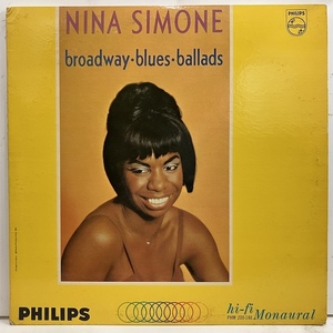 ●即決VOCAL LP Nina Simone / Broadway Blues Ballads PHM200-148 jv6080 米オリジナル、艶Dg Mono ニーナ・シモン