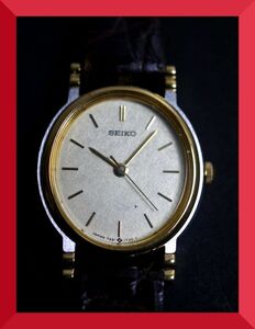 セイコー SEIKO クォーツ 3針 7321-6070 女性用 レディース 腕時計 x229 稼働品