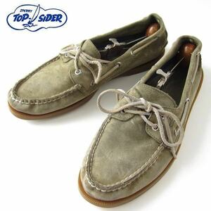 SPERRY トップサイダー モカシン デッキシューズ 緑系 27.5cm メンズ 靴 IVY アイビー アメトラ d74-32-0122