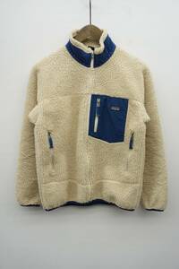 Patagonia KIDS パタゴニア キッズ RETRO-X レトロX フリース ジャケット 65642 F9 白系 1228N