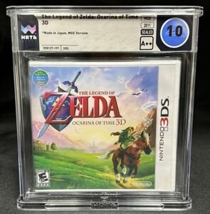 Zelda: Ocarina of Time 3D 3DS MDE Print Sealed Game WATA Graded Perfect 10 A++ 海外 即決