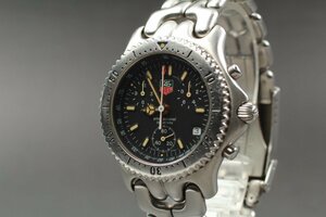 [美品・完動品]TAG HEUER se/l CG1110-0 SS QZ 黒文字盤 クロノグラフ 200m ダイバーズ