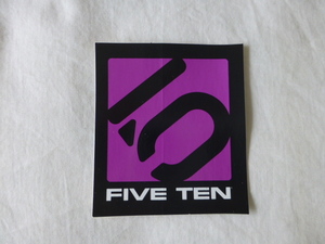 FIVE TEN 5 ステッカー 5 FIVE TEN PURPLE 紫 ファイブテン FIVE TEN 5