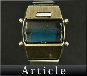 175011◇ 動作未確認 SEIKO セイコー アルバAKA 腕時計 ウォッチ デジタル クォーツ W620-4130 SS ブルー シルバー メンズ/ D