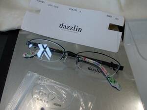 ダズリン dazzlin お洒落な 眼鏡 フレーム DZF-1506-1 花柄がかわいいです！