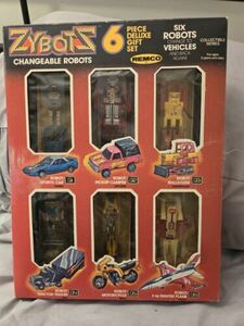 Vintage 1984 Remco Zybots Robots 6 Piece Gift With Factory Sealed Figured 海外 即決