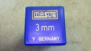 マーサス 3㎜ 数字刻印 MASUS 西ドイツ 中古 3ミリ