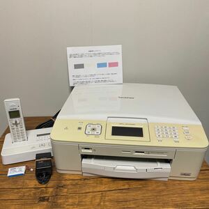 送料無料 brotherブラザー FAXプリンター複合機MFC-J810DWN、BRB-20、ACアダプターBRB-ADA10、電話子機用純正バッテリーBCL-BT30