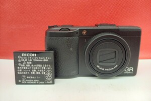 ■ RICOH GR Digital II LENS 6.0mm F1.9 コンパクトデジタルカメラ 動作確認済 現状品 バッテリー リコー