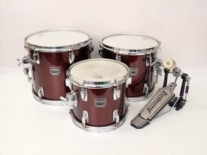 TAMA タマ ドラム 3点 IMPERIAL STAR 10x8/12x10/13x11 タムタム タム スネア + LUDWIG キックペダル □ 6DFDC-2