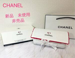 ★新品 未使用★ 非売品 CHANEL ポーチ N°1 ドゥ シャネル スキンケア ドゥオ 化粧ポーチ ノベルティ ロゴ 赤 レッド 白 限定