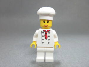 LEGO★O 正規品 コック 料理長 料理人 店員 ミニフィグ 同梱可能 レゴ シティ レストラン キッチン 店 食べ物 厨房 学校