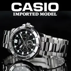 逆輸入カシオ新作30m防水メンズ腕時計ブラック新品未使用 日本未発売