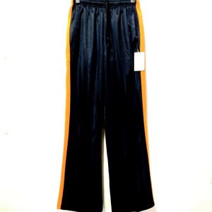 特価/未使用【サイズ=L(レディス)】ノーブランド/レディス/ジャージ/パンツ/胴囲69~77cm/navy×orange③