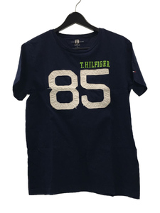 TOMMY HILFIGER◆Tシャツ/M/コットン/NVY/無地