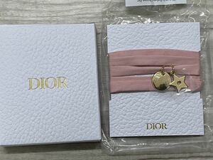 Dior ディオール ノベルティ 非売品 ブレスレット ロゴ スター ピンク ゴールド