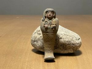 【伝統的な色 神回保証】古代エジプト ウシャブティ像 アミュレット シルクロード 発掘品 スカラベ エジプト展 ローマンガラス ガンダーラ