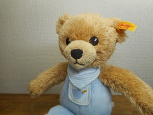 ドイツ　シュタイフ社　Steiff　おやすみクマちゃん　ぬいぐるみ　ミュージックボックス　ブルー