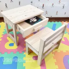 ☆手作り☆ 子供用 ハンドメイド チェア＆デスク セット