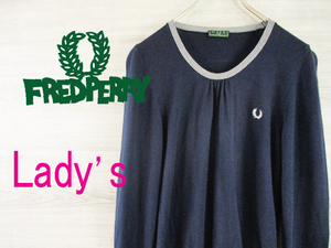 FREDPERRY●レディース●フレッドペリー＜ワンポイントロゴ刺繍・ニット＞●M3y