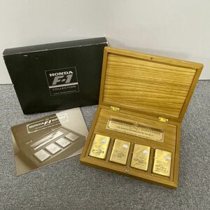 B119-I58-1799 【未使用】HONDA ホンダ F-1 HISTORY Zippo ジッポ 1992年 世界数量限定セット 4点 木箱付き