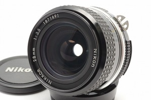 ●１円スタート！● NIKON ニコン Ai NIKKOR 28mm F3.5 Fマウント　広角 単焦点レンズ★ ②Y311T9685