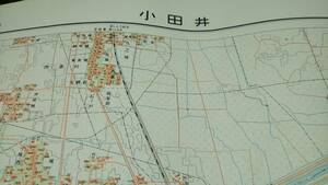 小田井　名古屋市　愛知県　古地図　 地形図　地図　資料　46×57cm　　昭和12年測量　　昭和31年印刷　発行　　B2303