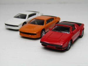 Lamborghini Urraco 1/100 ランボルギーニ ウラッコ Kyposho 京商製 3台セット ベルトーネデザイン Carrozzeria Bertone P250 未展示品