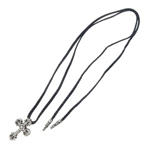 CHROME HEARTS クロムハーツ（原本無） FILIG CROSS-XSM LB フィリグリー クロス XS ペンダントトップ レザー ブレード ネックレス【中古】