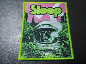 SLEEP 刺繍パッチ ワッペン skull astronaut 緑枠 / cathedral trouble eyehategod melvins high on fire fu manchu kyuss saint vitus