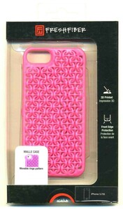 スマホケース カバー iPhoneSE(第一世代) 5 5s Freshfiber ピンク Freshfiber iPhone 5s/5用ケース Maille for iPhone 5s/5 Pink ピンク
