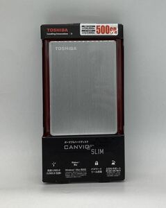 東芝 TOSHIBA HD-SB50GS [CANVIO SLIM ポータブルハードディスク 500GB シルバー]