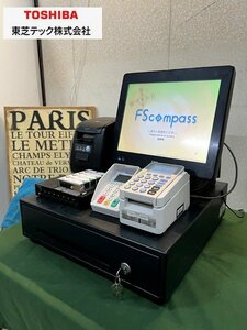 Ψ綺麗【 東芝テック / エフエスコンパス FScompass レジシステム POSシステム 店舗機器 飲食店向き 付属品多数 管理機器 】M12304