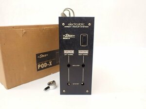 STAX スタックス 発振検波器 POD-X + コンデンサー型カートリッジ CP-X 元箱付き □ 6DBB3-25