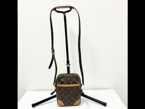 管12677k LOUIS VUITTON ルイヴィトン モノグラム ダヌーブ ショルダー バッグ ブラウン 系 鞄 カバン