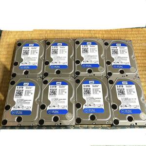 WD Blue 3TB Desktop Hard Disk Drive ハードディスク PC ハードドライブ 動作未確認 ジャンク 8点 (B3911)