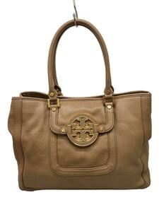 TORY BURCH◆トートバッグ/-/BEG/無地