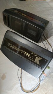 難あり 音出し確認 説明必読 ミラターボ tr xx オプション? Fujitsu TEN SB-9020 リア スピーカー 置き型 旧車 当時物 l200 ミラ tr-xx