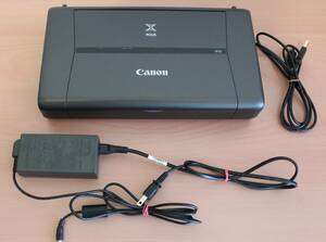 ［KO］Canon PIXUS iP110インクジェットプリンター 動作確認済み　USBケーブル　A4　モバイル　コンパクト キヤノン　ブラック　黒　