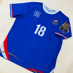 横浜Fマリノス　YOKOHAMA F・Marinos　応援 ユニフォーム　18　Tシャツ　ブルー系