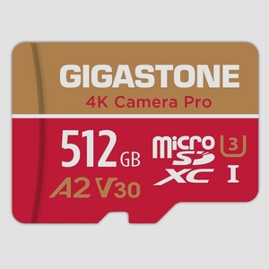 送料無料★Gigastone MicroSD 512GB 4K Ultra HD UHS-I A2 V30 U3 C10