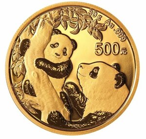 [保証書・カプセル付き] 2021年 (新品) 中国「パンダ」純金 30グラム 金貨