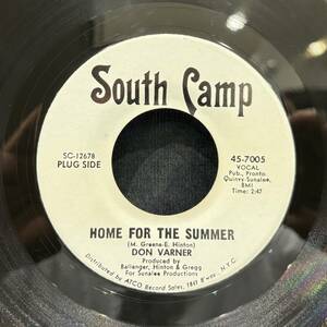 【EP】Don Varner - Home For The Summer / The Sweetest Story US盤 Promo South Camp 45-7005