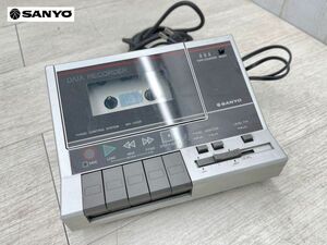 1円　昭和レトロ SANYO データレコーダー MR-33DR pasomate 通電確認 ジャンク品 テープ装置 コンピューター 周辺機器 サンヨー 即日配送