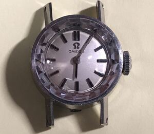 オメガ ● カットガラス レディース 手巻き K14WG solid GOLD 腕時計 cal.483 OMEGA vintage watch 131390 OG 10986 ホワイトゴールド 4-1