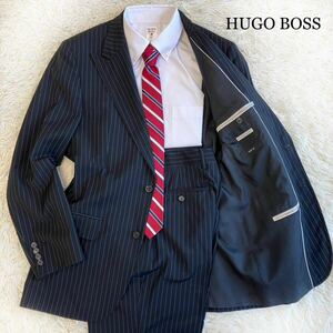 HUGO BOSS ヒューゴボス セットアップ スーツ スラックス 48サイズ 2つボタン スーパー120