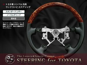 AZR60系ヴォクシー 後期 ウッドコンビ ステアリング 茶木目