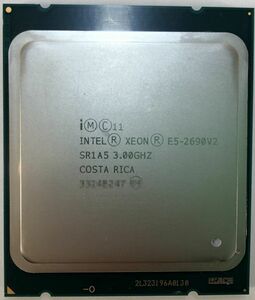 Intel CPU XEON E5-2690 V2 ×1枚 3.00GHz SR1A5 10コア 20スレッド ソケット FCLGA2011 サーバー用 BIOS起動確認済【中古品】【送料無料】