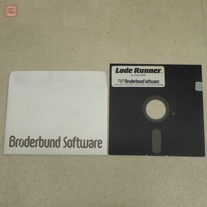 ※FDのみ Apple II 5インチFD Lode Runner Broderbund Software ロードランナー アップルII アップル2【PP